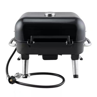 2-Burner Retro Portable Propane Gas Grill in Black