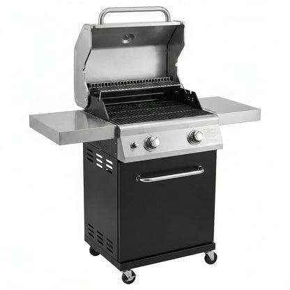2 Burner Propane Gas Grill in Black — Studio Shot