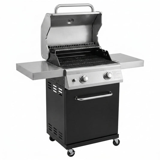 2 Burner Propane Gas Grill in Black — Studio Shot