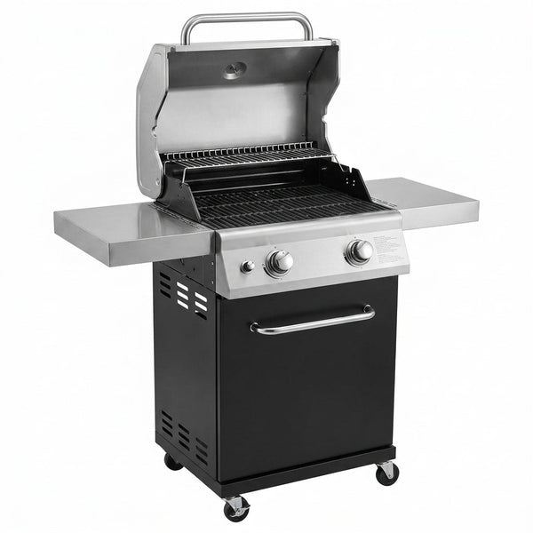 2 Burner Propane Gas Grill in Black — Studio Shot