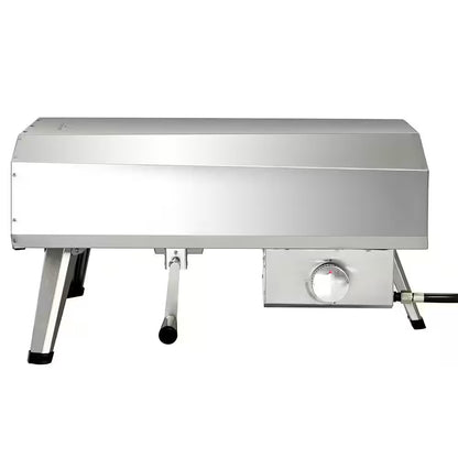 16 In. Propane Pizza Oven, Outdoor Pizza Oven in Stainless Steel, W/Rotating Pizza Stone
