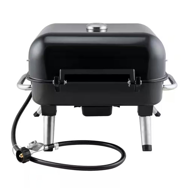 2-Burner Retro Portable Propane Gas Grill in Black