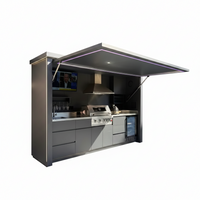 Outdoor Kitchen BBQ Pod Built for All-Weather Cooking, 304 Stainless Steel, Moisture Resistant, Modular Design