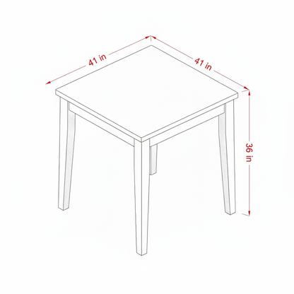 3-Piece Brown Finish Solid Wood Top Counter Height Dining Table Set